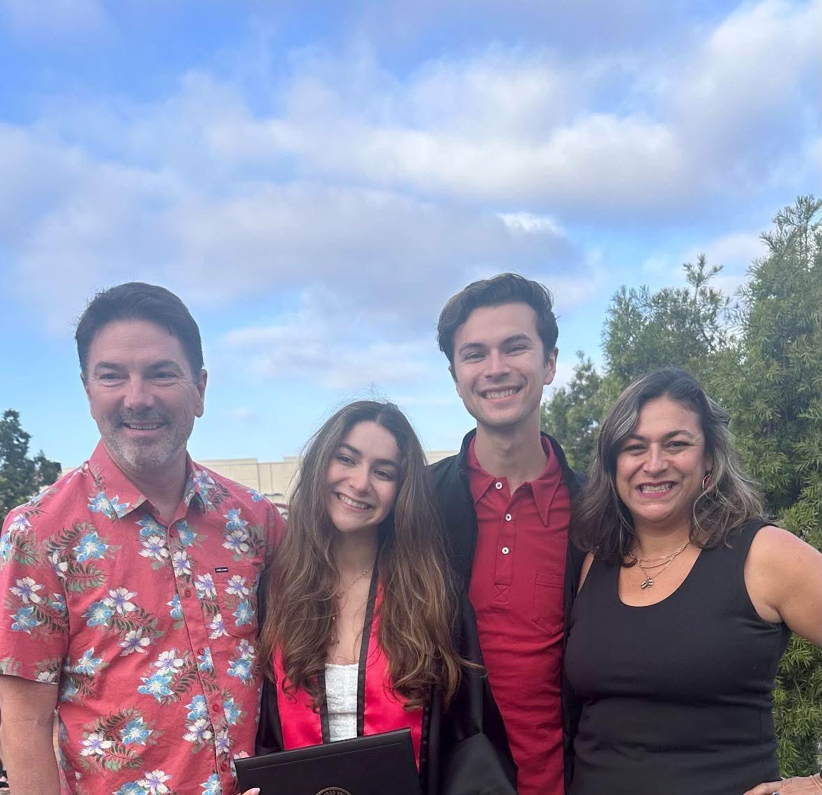 Jim Cathcart Jr. and his family