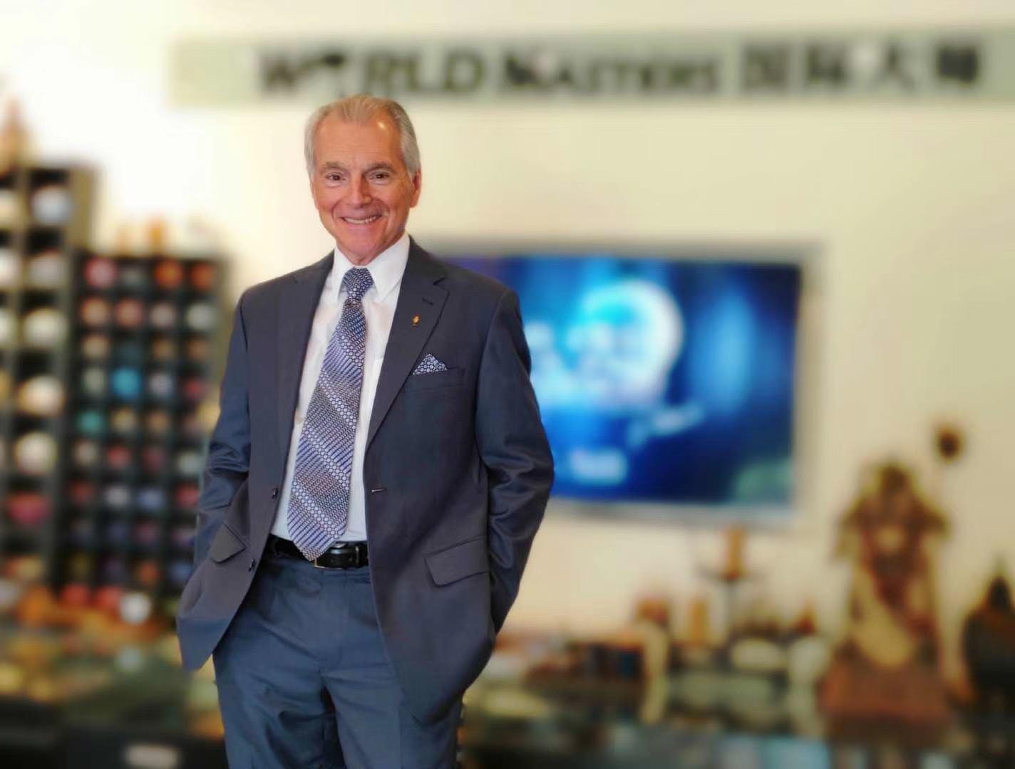 Jim Cathcart at World Masters headquarters in China