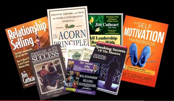 Collection of Jim Cathcart books and training materials