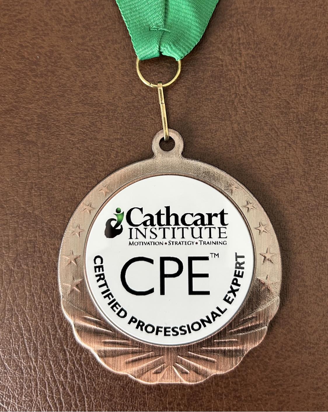 The Certified Professional Expert medallion