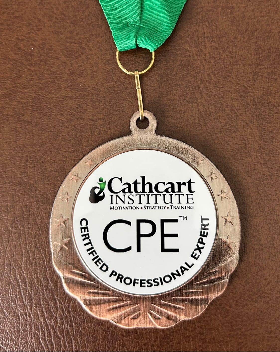 The Certified Professional Expert medallion