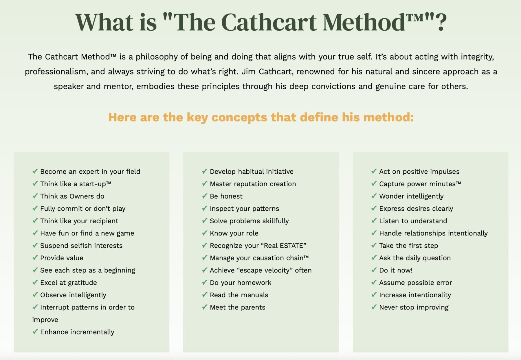 What is "The Cathcart Method™"